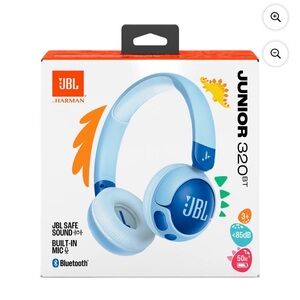 JBL Junior 320BT Kids Wireless Headphones - Light Blue